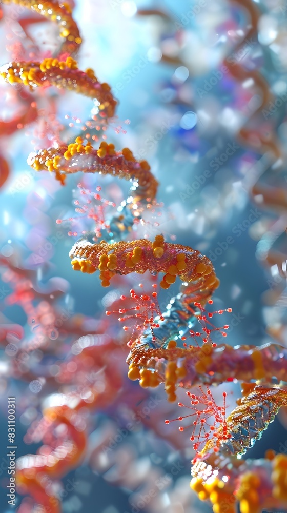 Poster proteomics visualizing the intricate structure and function of proteins through scientific