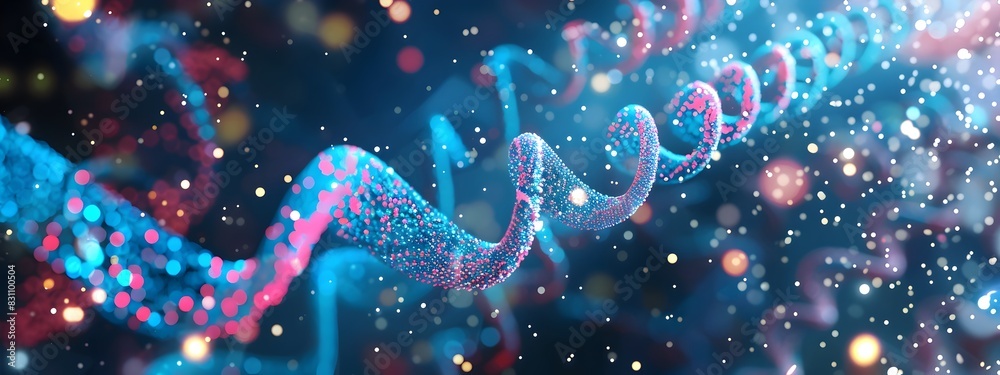 Poster exome sequencing visualization illuminating genetic insights through dynamic data patterns