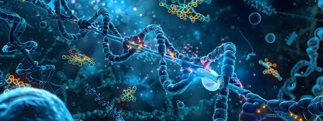 Gene Regulation and Expression Microscopic Molecular Visualization