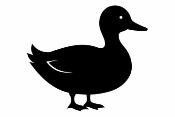 duck silhouette vector 