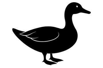 duck silhouette vector illustration