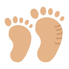 Father and Son Feet Concept, Kids and Daddy Feet together Vector Icon Design, Happy  Fathers Day Symbol, Dads Gift Elements Sign, Parents Day Stock illustration