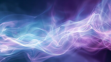 Blue and Purple Abstract Background With Waves