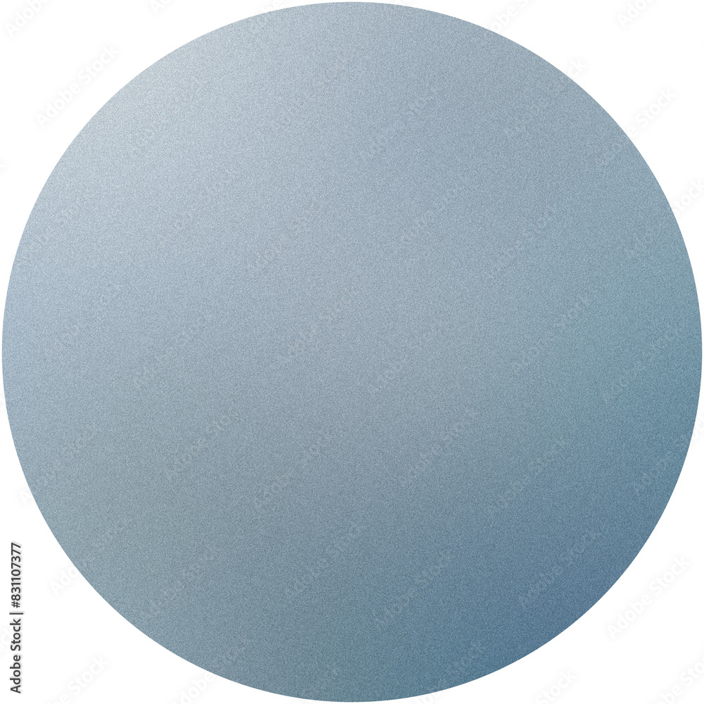 Poster soft blue gradient with circular grainy texture on a transparent background