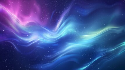 A blue and purple space background with stars and a purple line