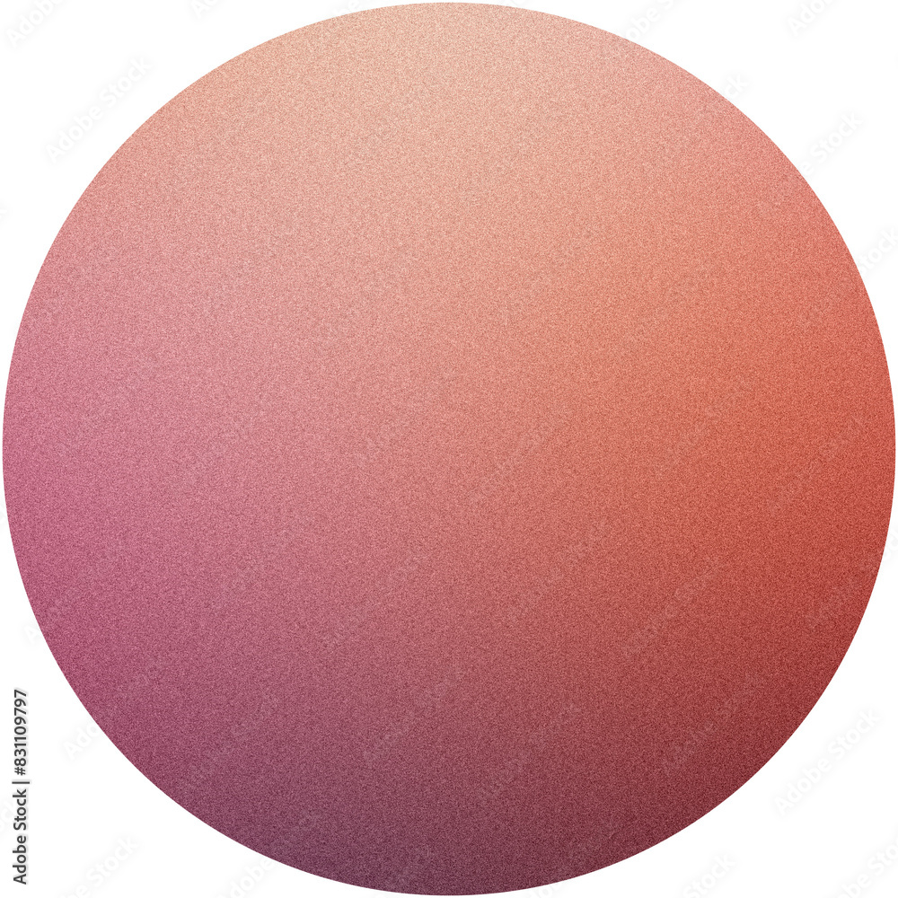 Wall mural highquality, grainy circular gradient texture with a warm color palette