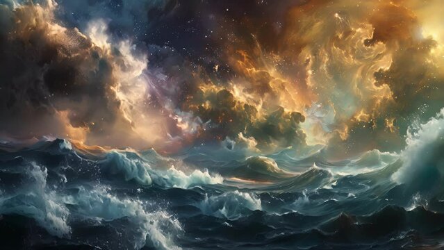The seas tides determined by the whims of unseen forces at the subatomic level.