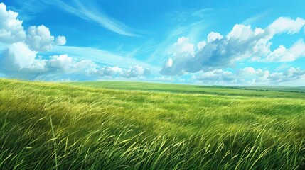An open field with tall grass, symbolizing the natural and unrestrained essence of freedom