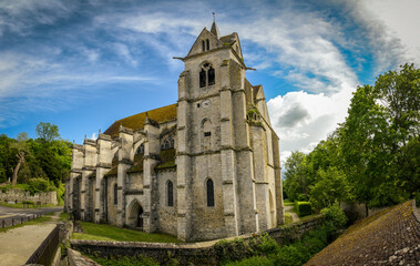 View on the city of Crécy la Chapelle in France