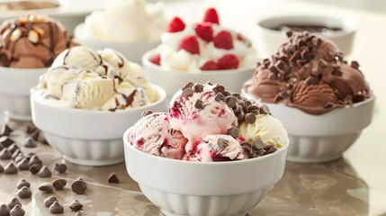 Share the joy of ice cream with loved ones by hosting an ice cream social with a variety of flavors and toppings.