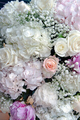 Assorted fresh flowers for a beautiful big bouquet. (Vertical)