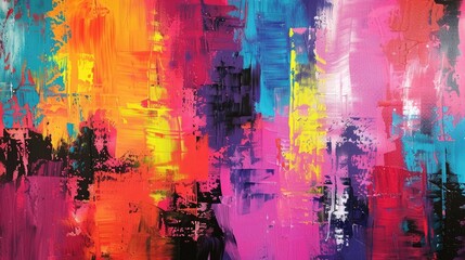 Fototapeta premium Abstract art canvas background painting