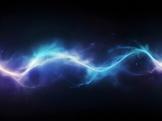 Purple and blue color electricity lightning isolated AI generative