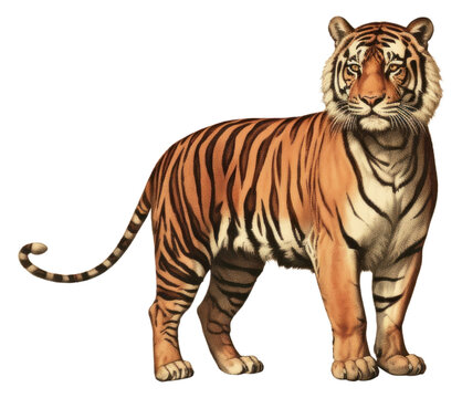 PNG Circus tiger wildlife standing