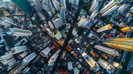 Top view city, Bangkok , Thailand