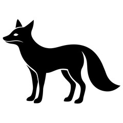 Foxe silhouette vector illustration