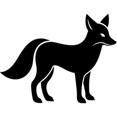 Foxe silhouette vector illustration