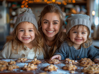 Family Baking Bonding
