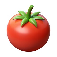 Fresh red tomatoes ripe on the vine, Tomatoes isolated on white background.