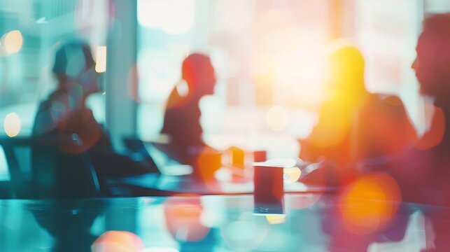 Business People Corporate Discussion Meeting Team Concept : Generative AI