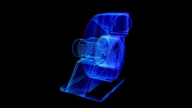 Air blower industrial equipment. Ventilation systems and air condition.