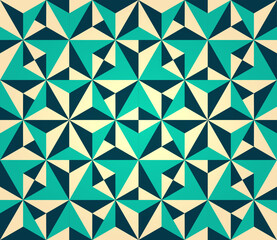 Geometric, seamless pattern with kaleidoscope effect