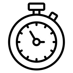 A modern design icon of stopwatch
