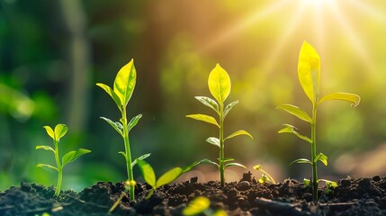 Growing sustainability and success concept Business common goals and strategies Sales growth performance new action plan goals success Business improvement resolution adaptation and re : Generative AI