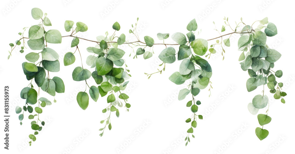 Sticker PNG Garland three plant herbs leaf.