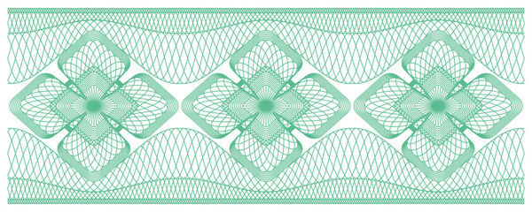 A seamless guilloche border. 