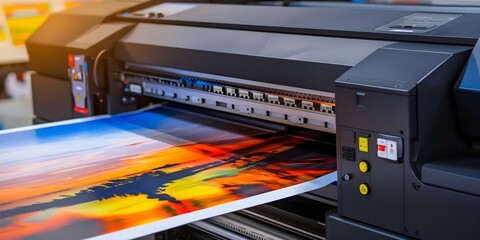 Professional Printing Services: Digital Offset and Large Format Options. Concept Printing Services, Digital Offset, Large Format, Professional Printing, Options