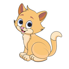 little cute cat cartoon design