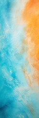 banner Abstract fire and water illustration with vibrant swirling patterns in orange and blue tones, representing elemental contrast, vertical with copy space. Elements, fire and water, abstract art