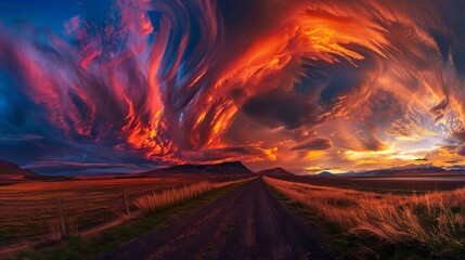 breathtaking colorful clouds at sunset dramatic sky landscape photography