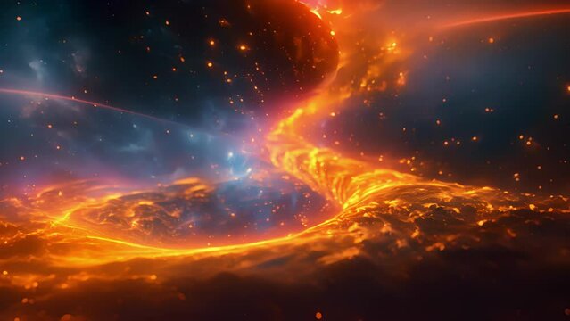 The visual representation of an invisible tornado illustrating the powerful but unseen force of gluon wind in the subatomic world.