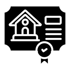 Editable design icon of certificate

