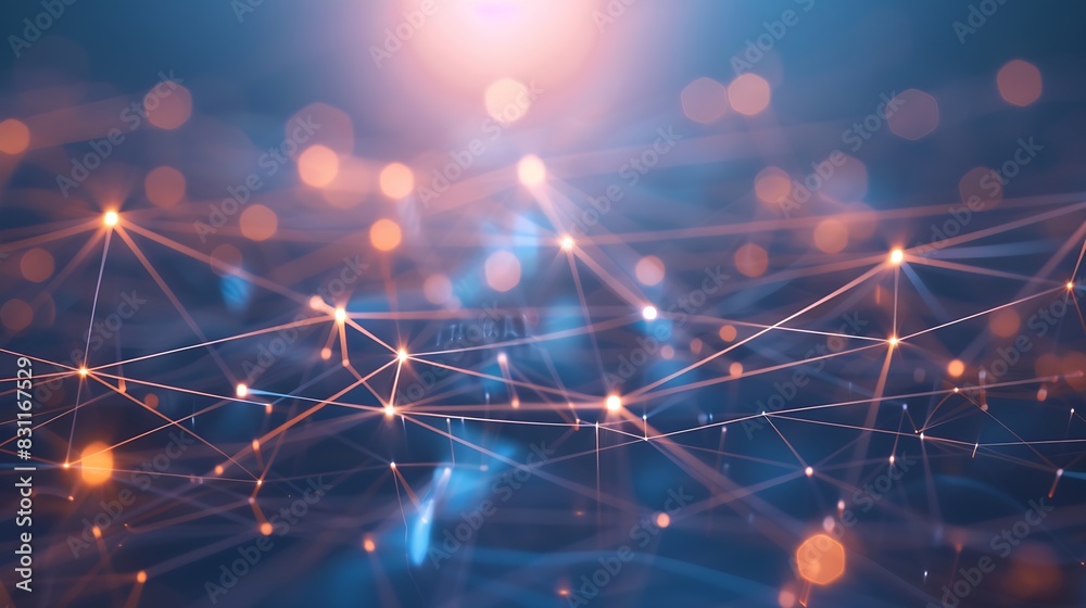 Wall mural digital technology global business network connection data analysis social media marketing digital s
