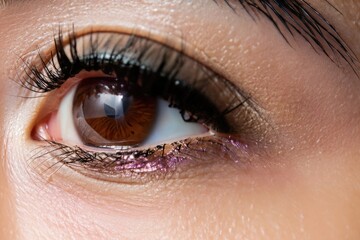 Obraz premium close up of eyes, scared expression, scary person