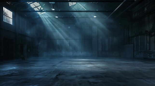 dark industrial backdrop with dramatic lighting empty scene for product showcase website slider design