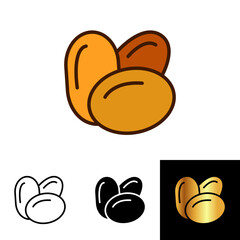 The Lentil icon represents a nutritious legume used in soups, stews, and various healthy culinary dishes.