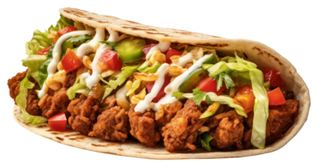 PNG  A Tacos taco sandwich bread. AI generated Image by rawpixel.