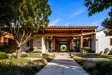 Obraz premium house in the garden