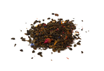 Dried tea leaves