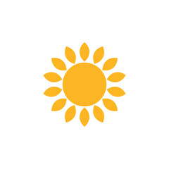 Sun flower plant logo design