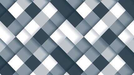 geometric mathematic seamless pattern with white squares on gray background abstract texture