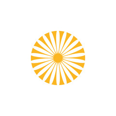 Sun flower plant logo design