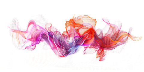 Obraz premium Coral filaments of dynamism weaving together to create a spellbinding