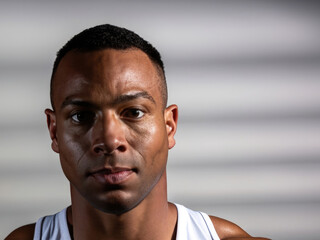 Obraz premium portrait of a black athlete