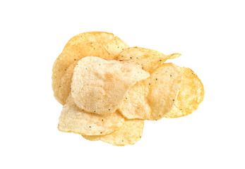 potato chips isolated