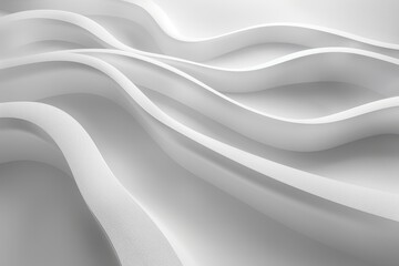 Obraz premium Minimalist Elegance: Clean Presentation Background with Flowing Curves